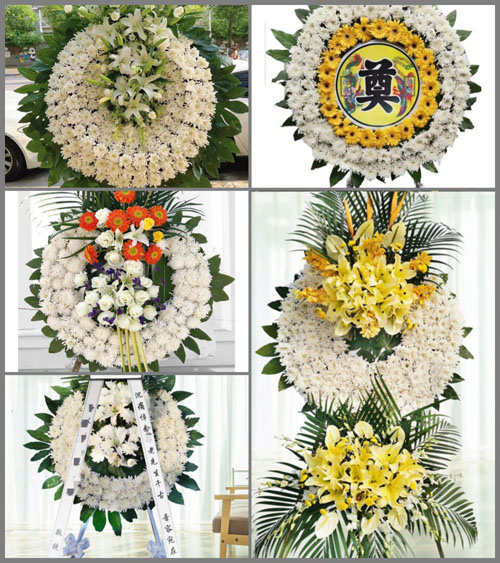广东肇庆市德庆县永丰镇荔枝村花圈速递